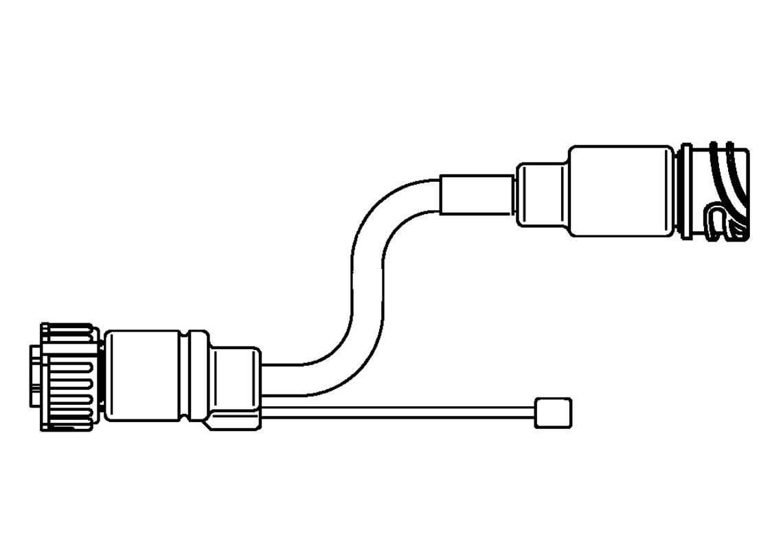 Haupt-Verlängerung AMP 1.5 7-polig + Flachkabel 3000 mm